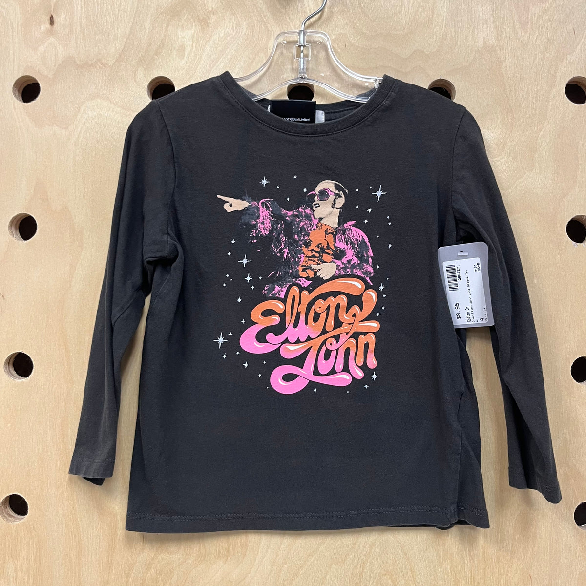 Grey Elton John Long Sleeve Tee