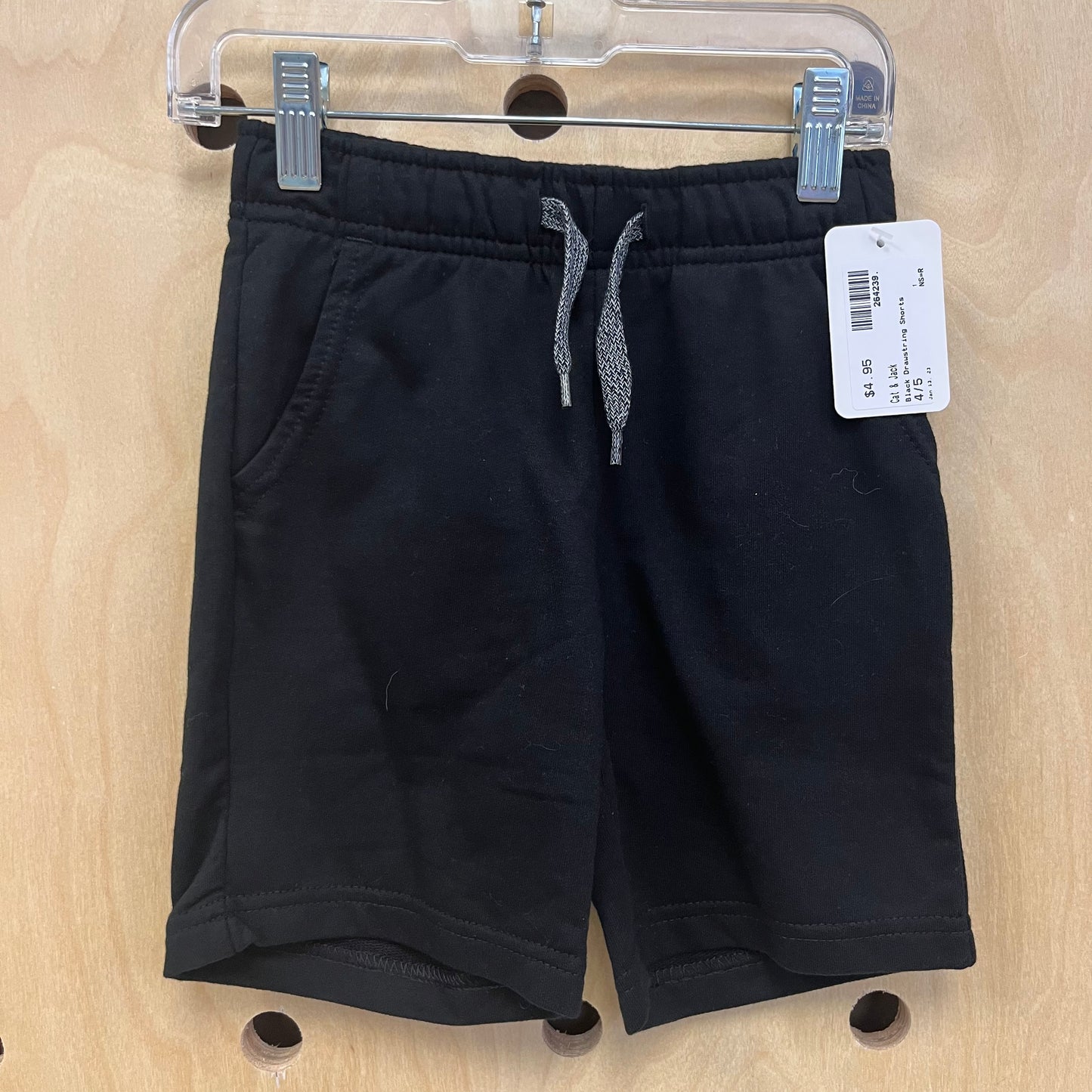 Black Drawstring Shorts