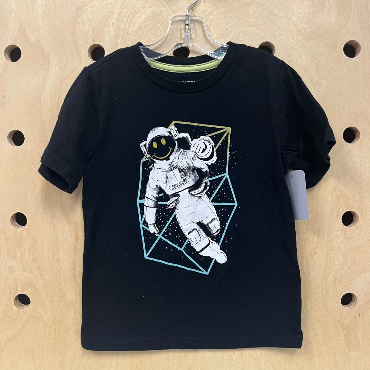 Black Smiley Astronaut Tee