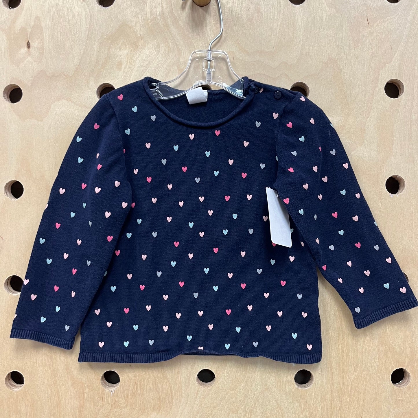 Blue Hearts Knit Top