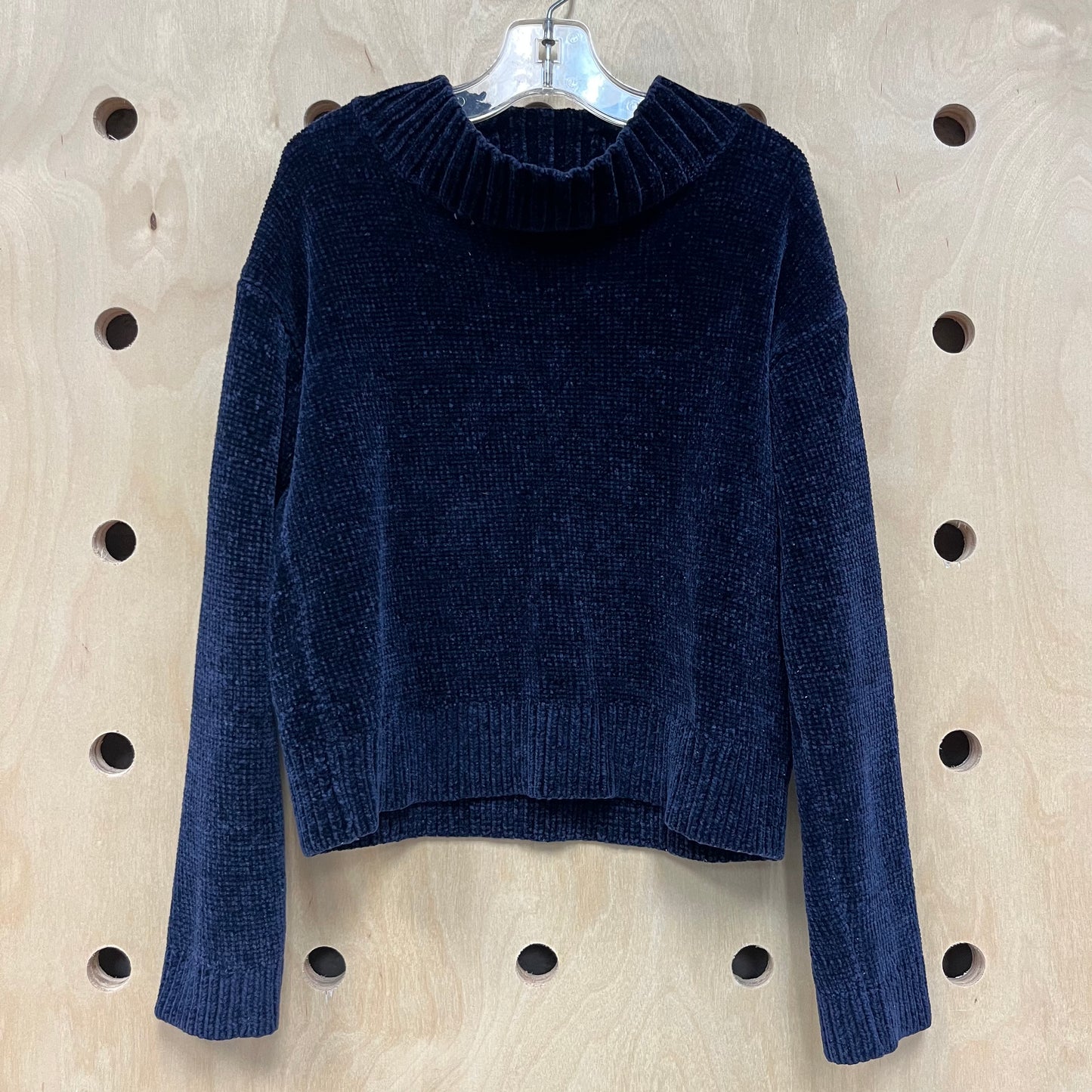 Blue Velour Sweater