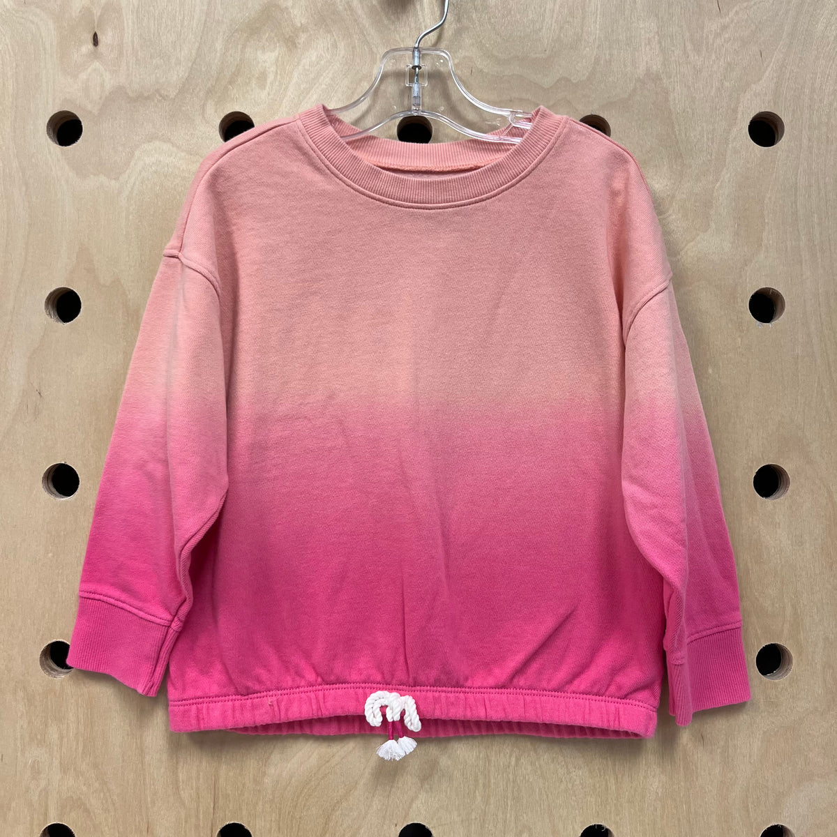 Peach & Pink Cinched Sweatshirt