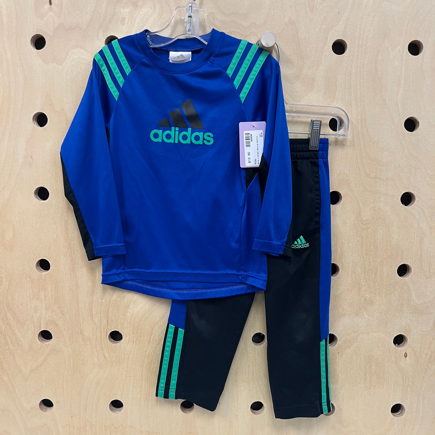 Blue + Green Active Outfit