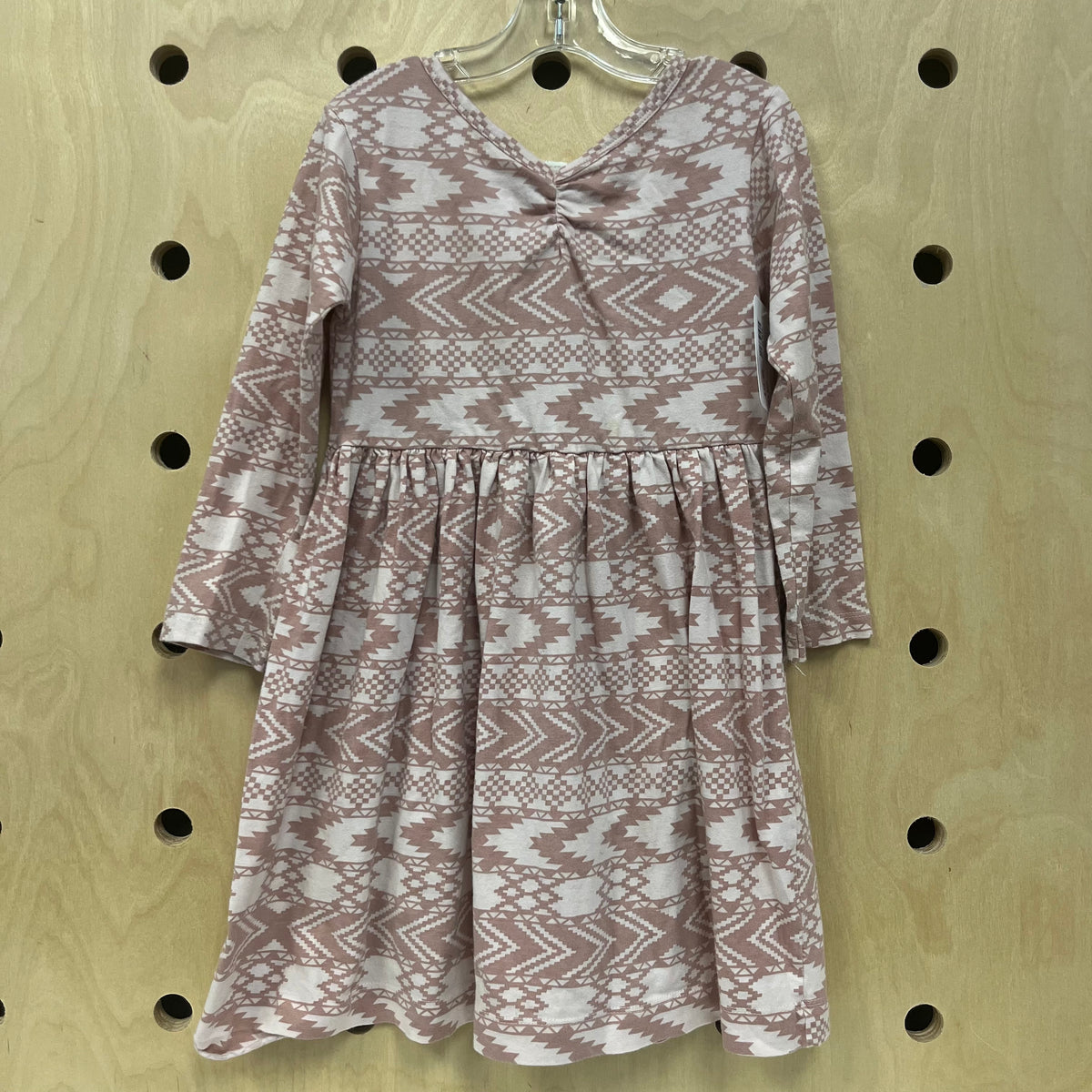 Dusty Pink Tribal Print Organic Dress