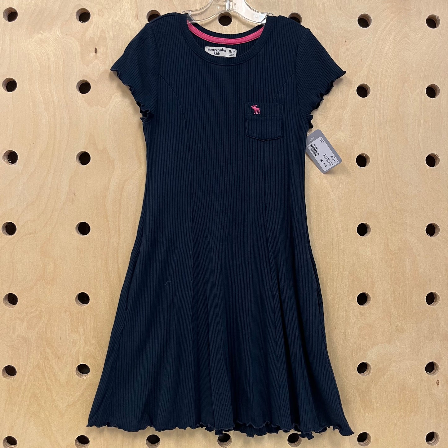 Blue Ribbed Dress