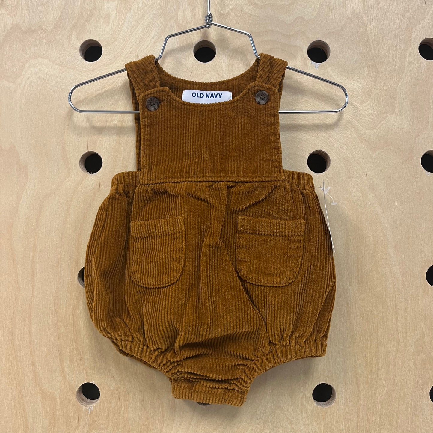 Brown Cord Bubble Romper