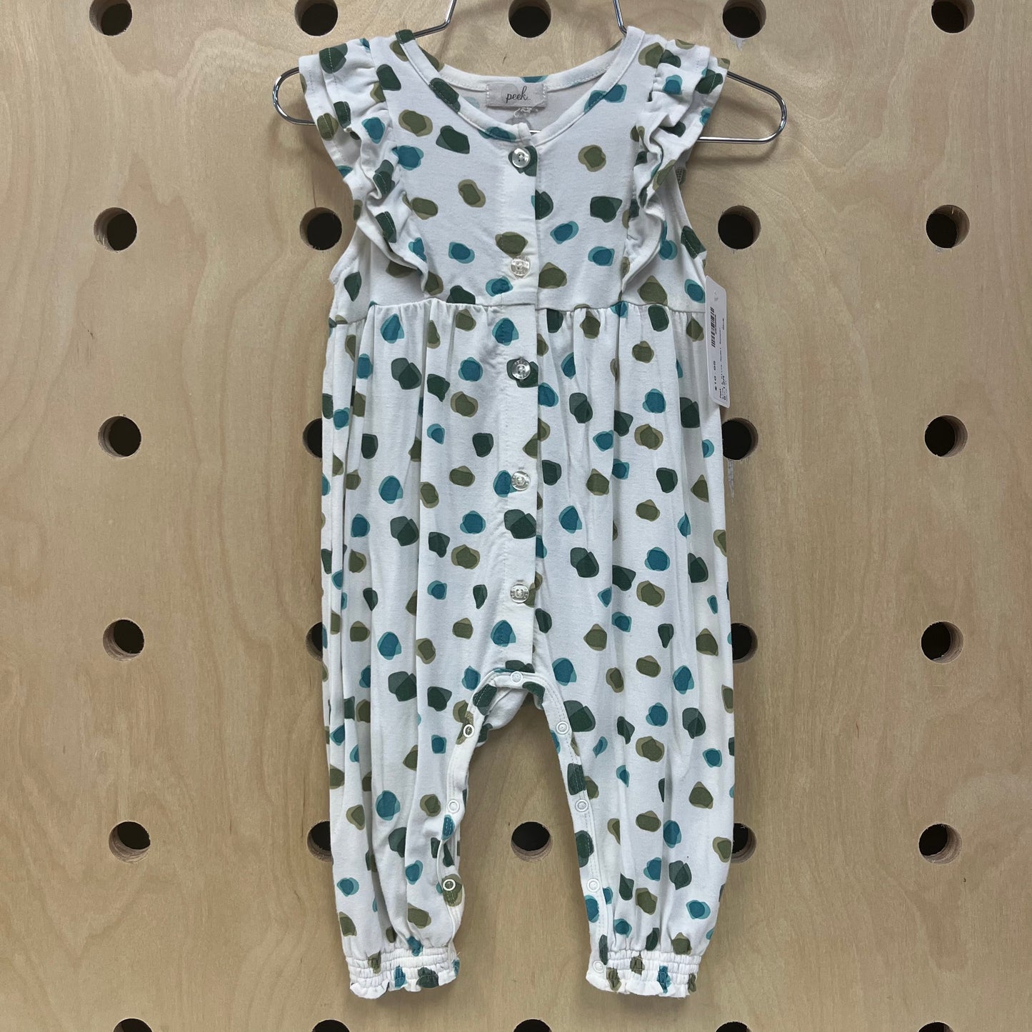 Blue & Olive Modal Romper