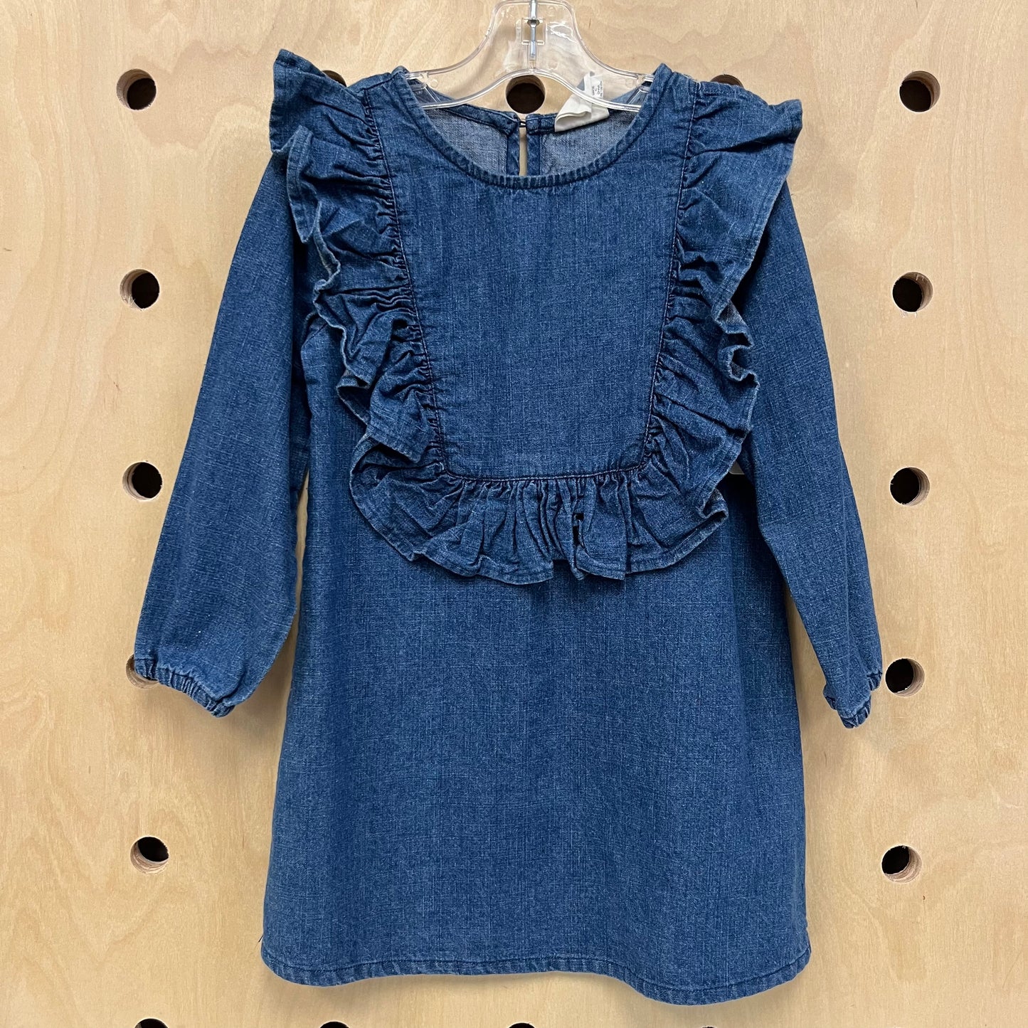 Denim Ruffle Dress