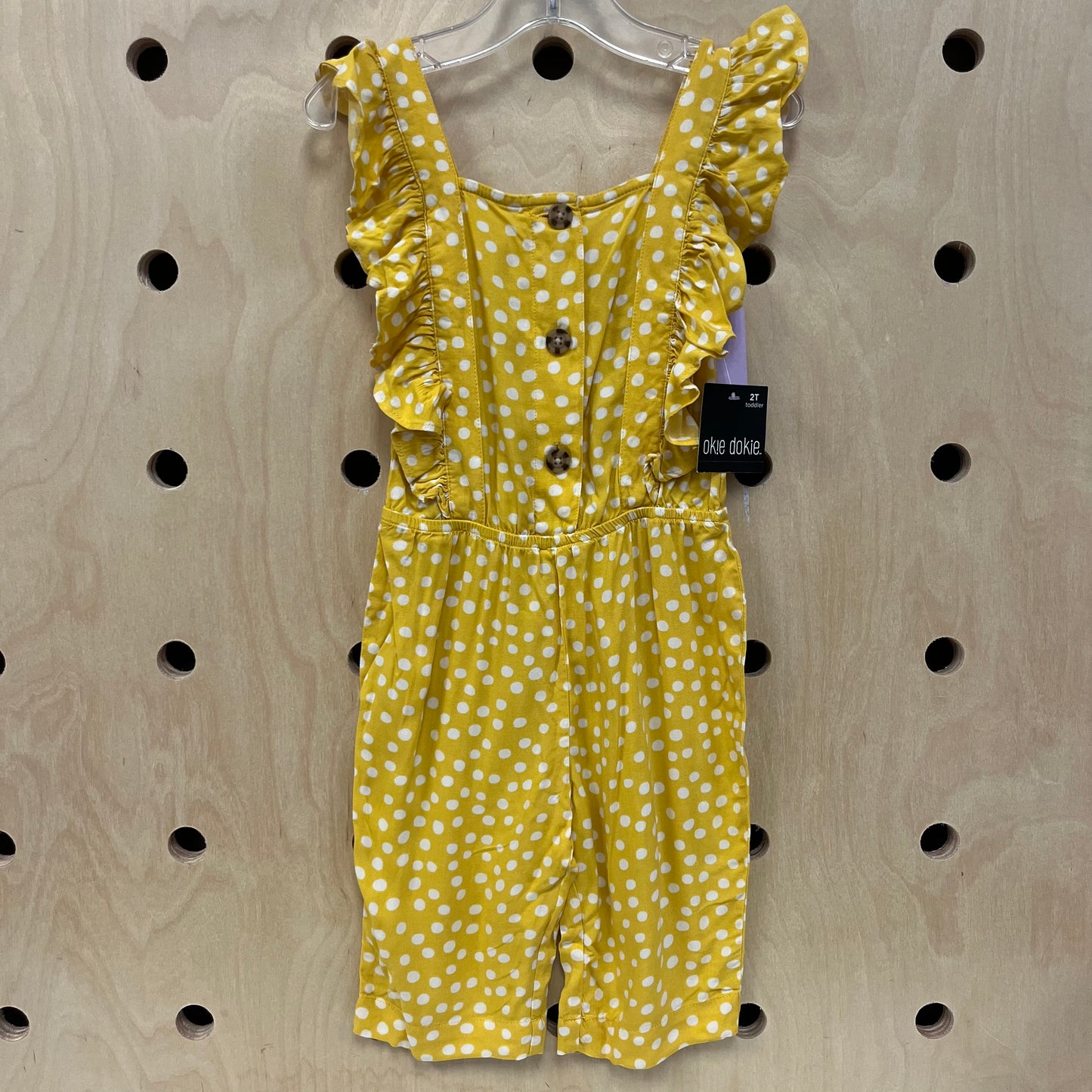 Yellow Polka Dot Romper NEW!