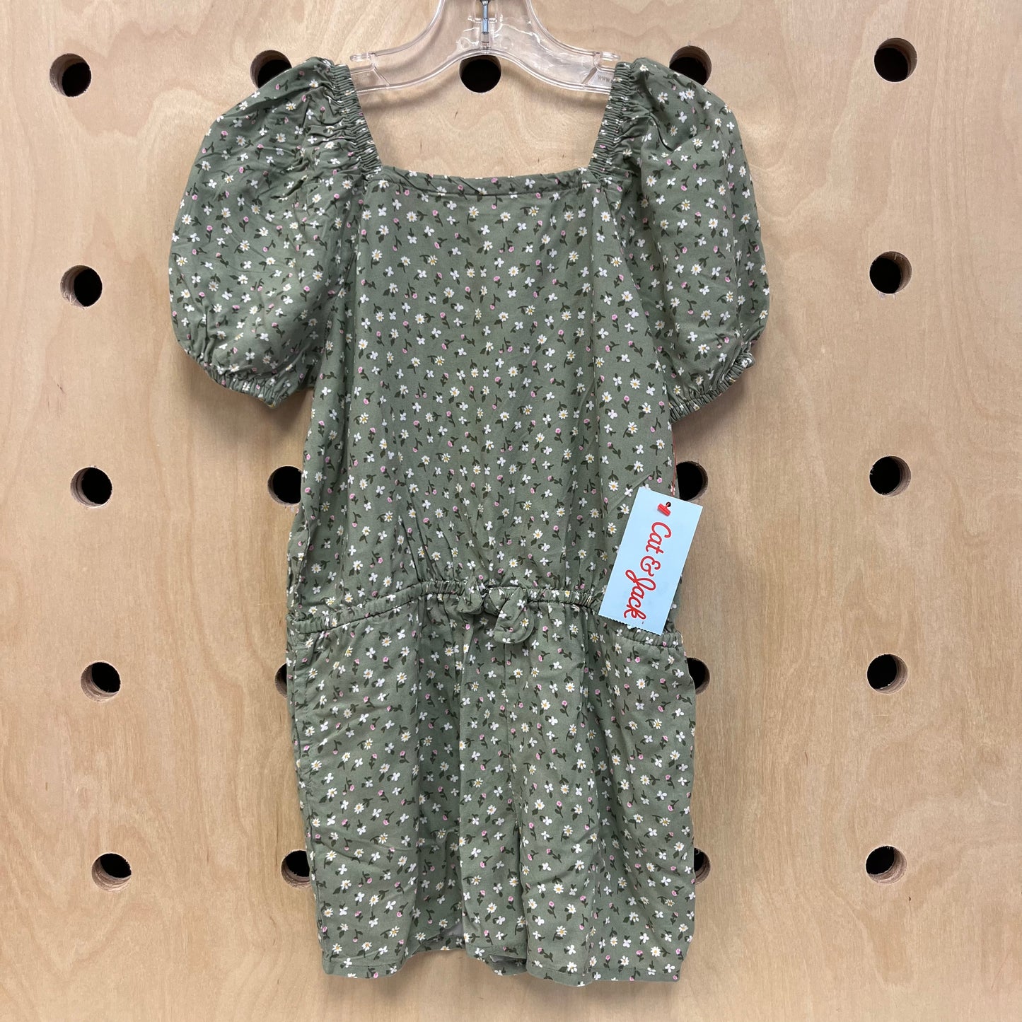 Green Floral Romper NEW!