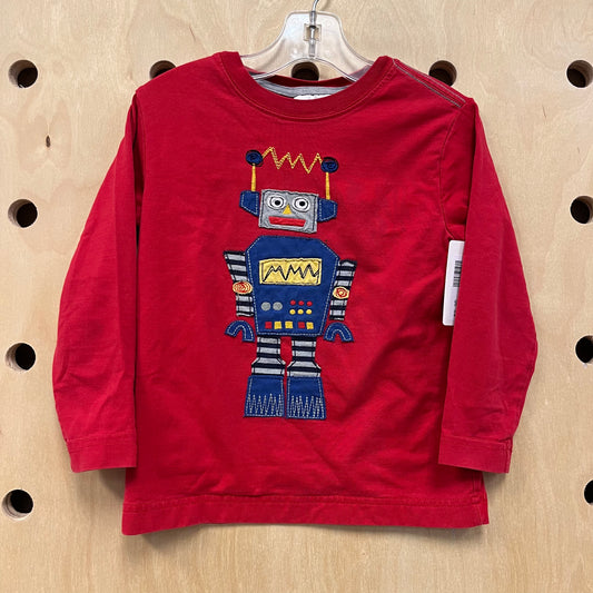 Red Robot Applique Shirt