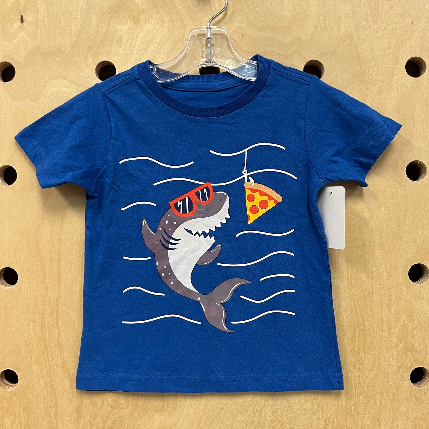 Blue Shark Pizza Tee