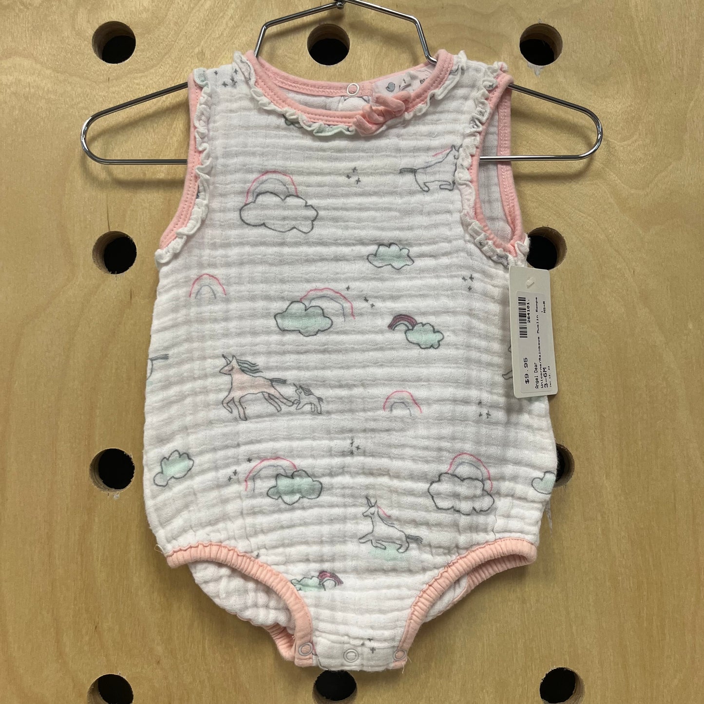 Unicorns/Rainbows Muslin Romper