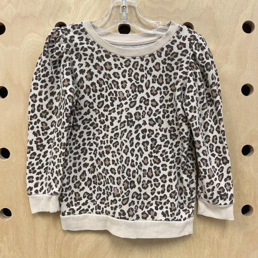 Cream Cheetah Pullover