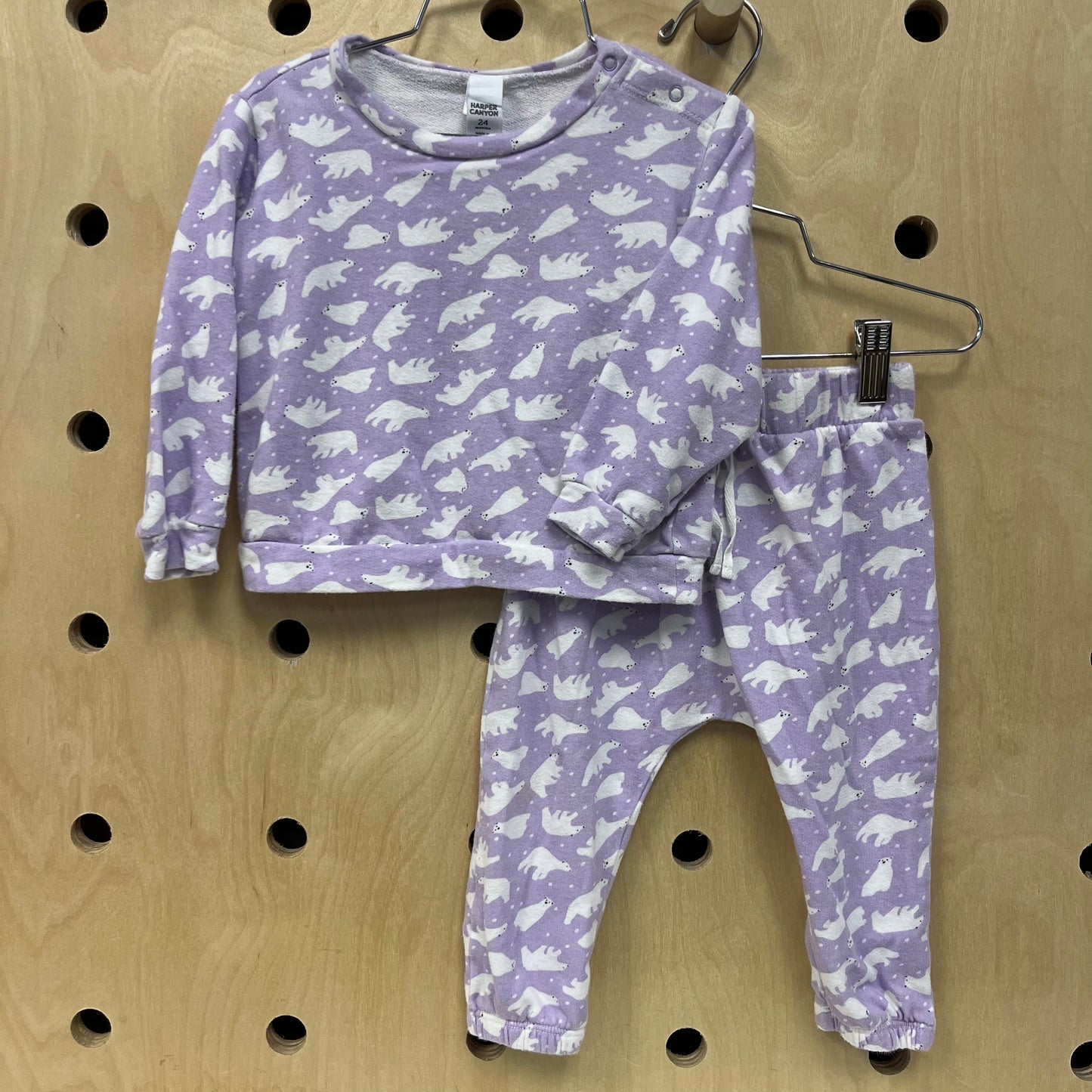 Lavender Polar Bear Louge Wear