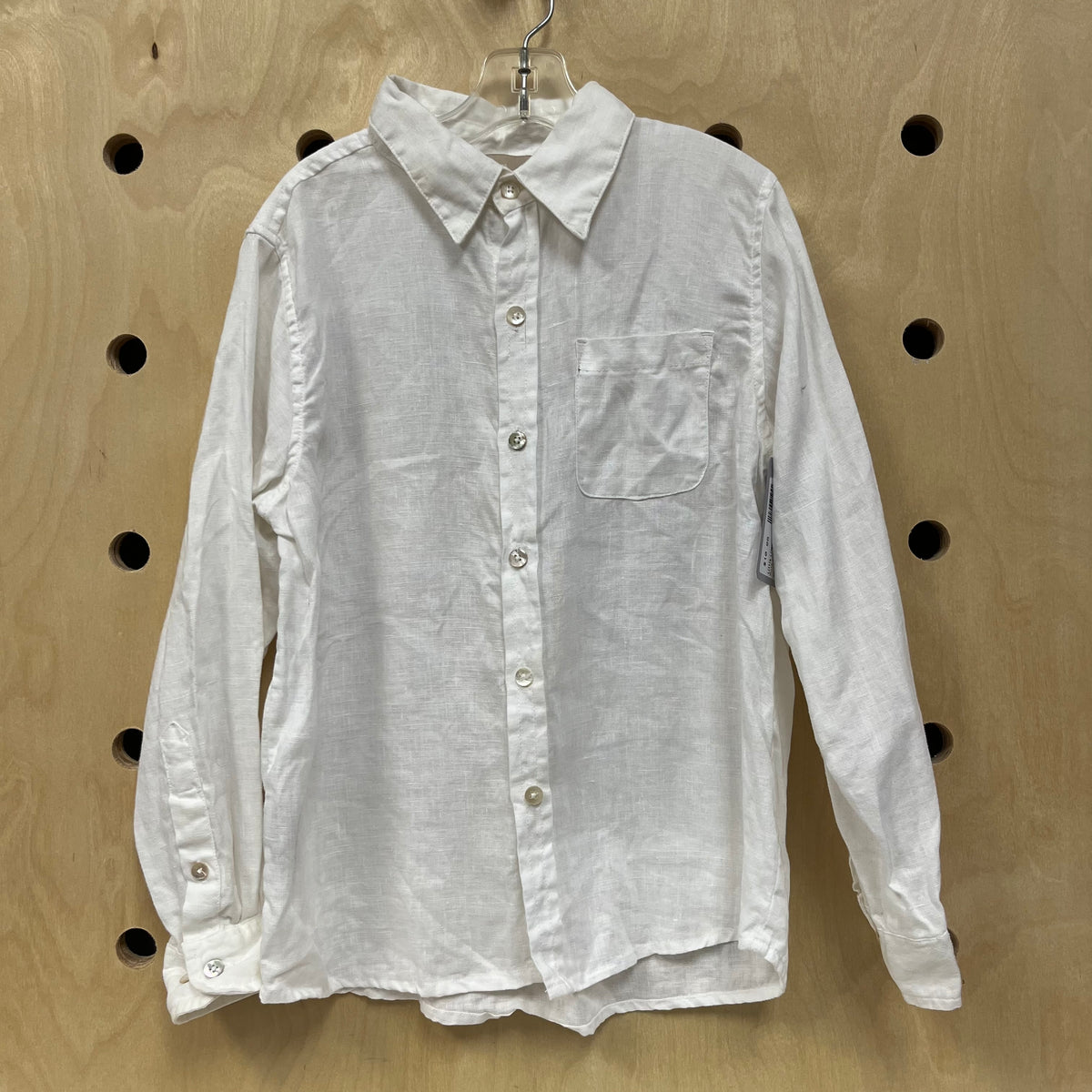 White Linen Button Up Shirt
