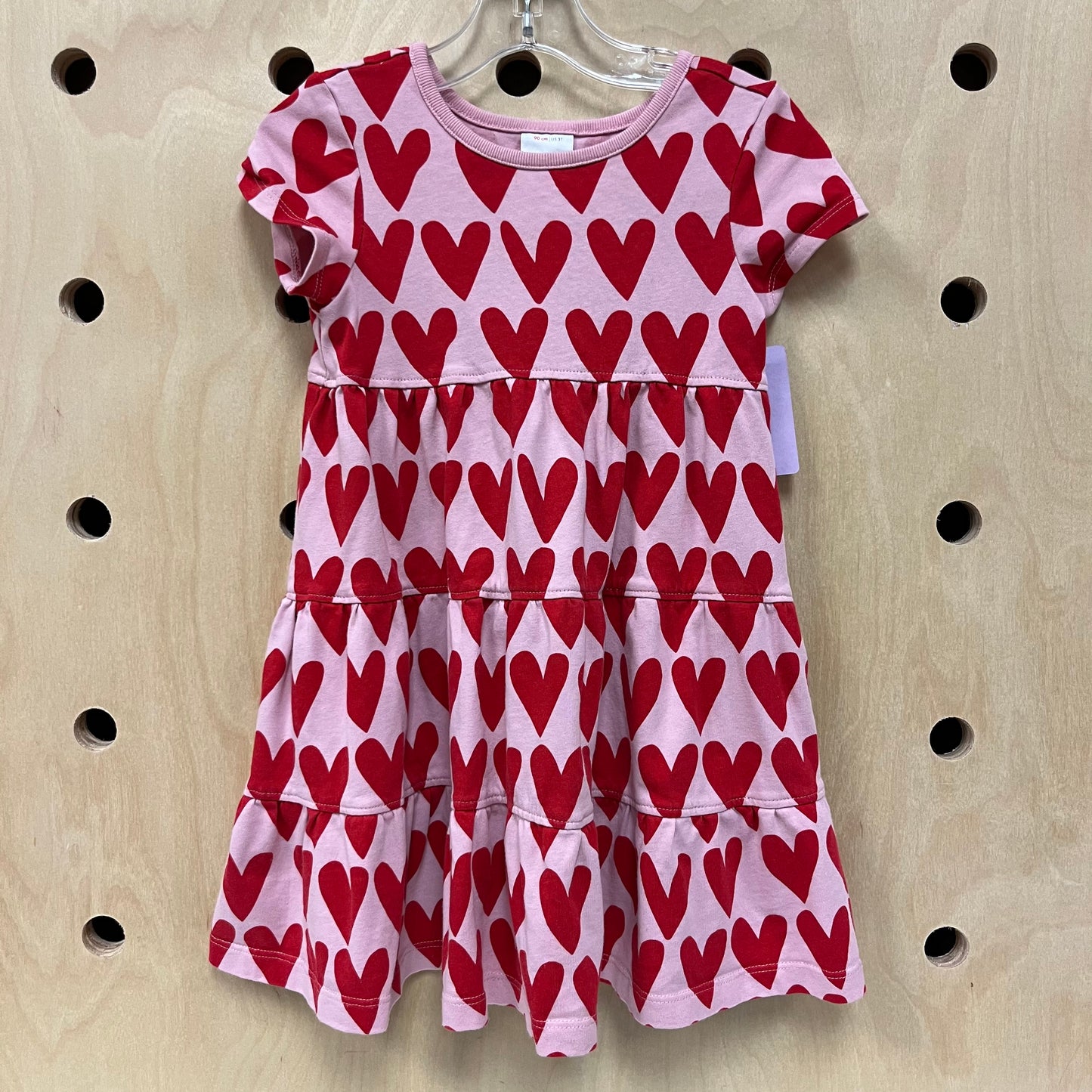 Pink + Red Hearts Dress