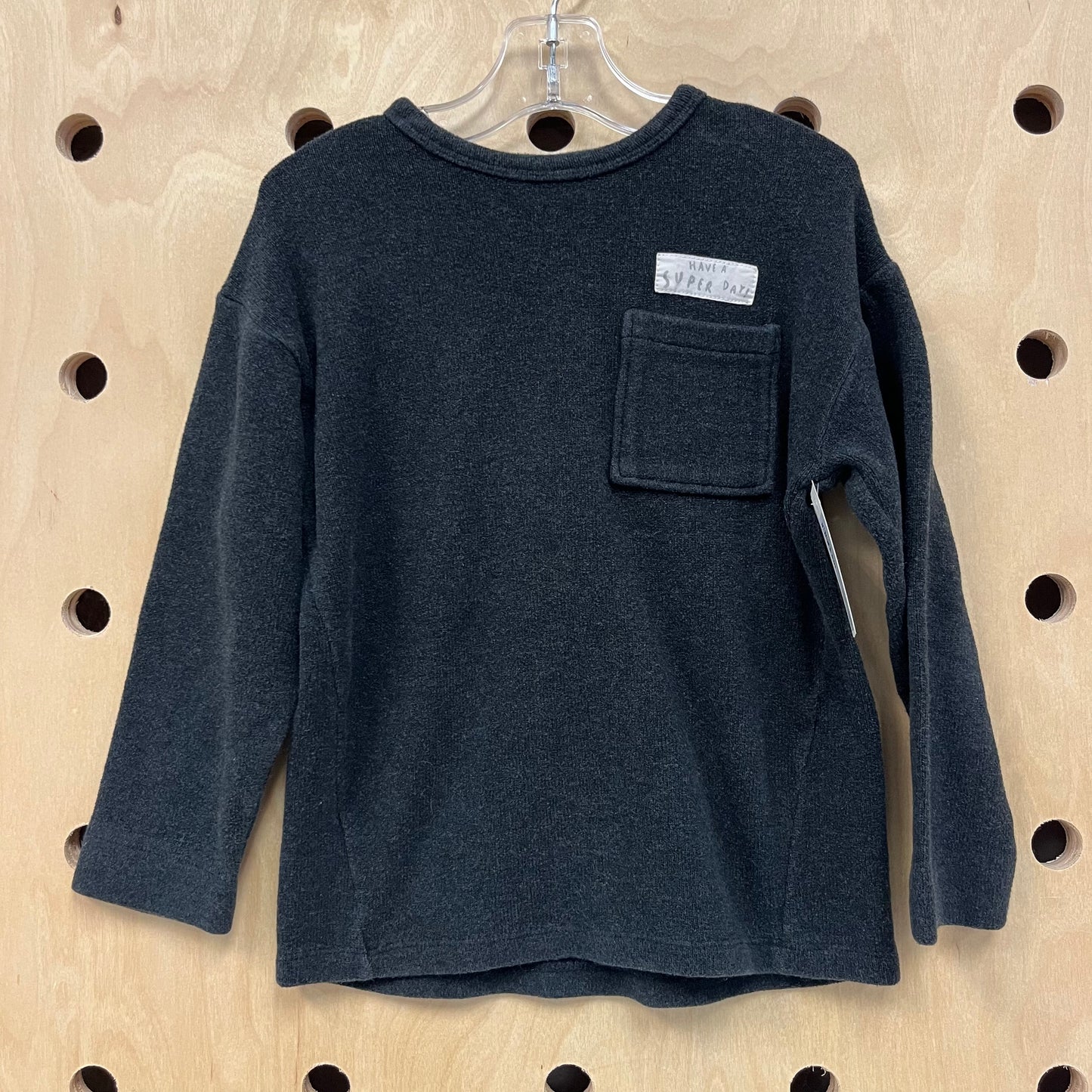 Black Knit Super Day Long Sleeve