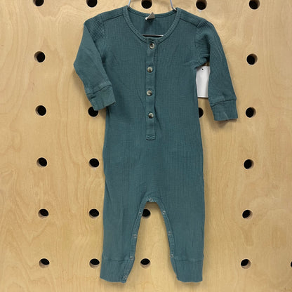 Blue Thermal Snap Romper