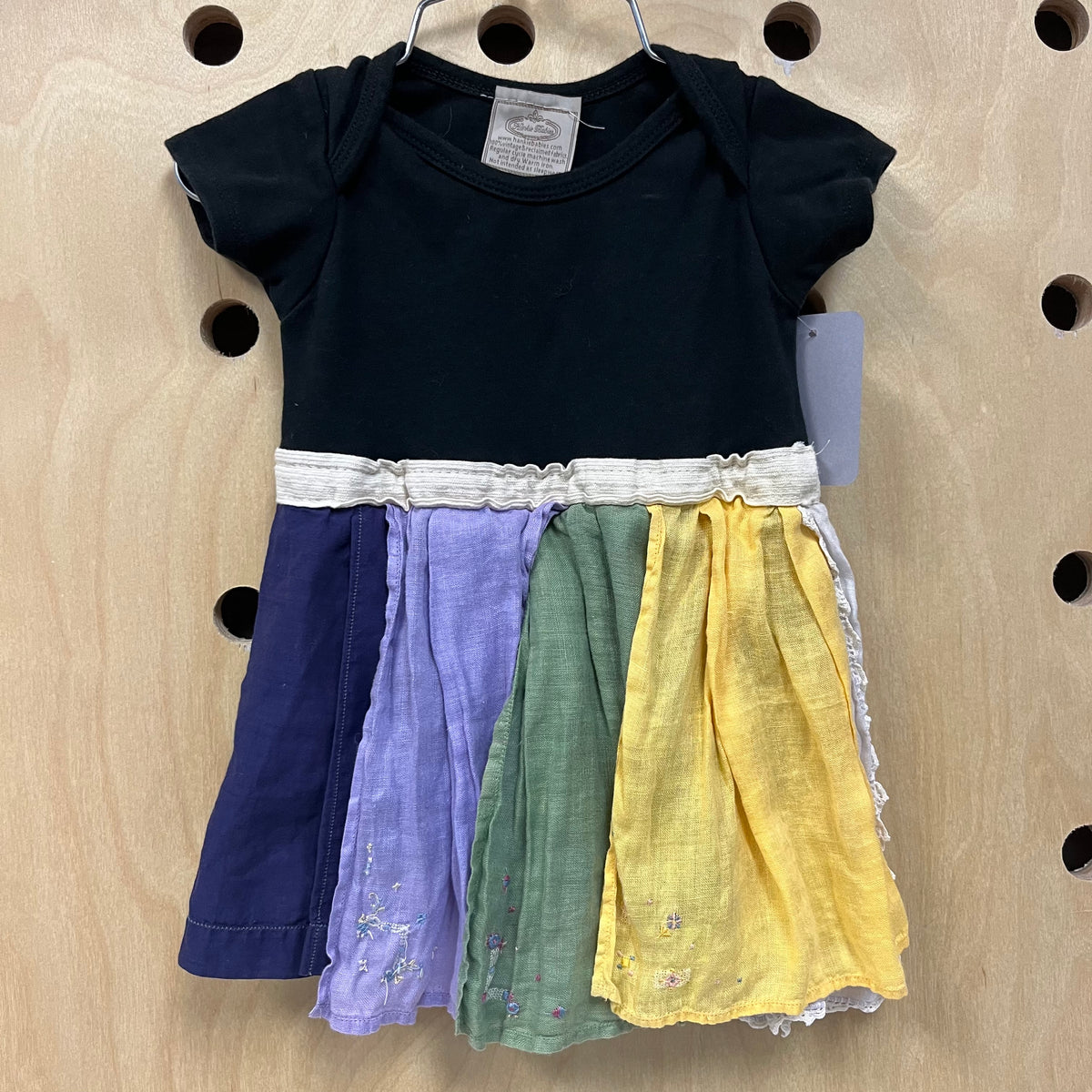 Colorful Fabric Strip Romper