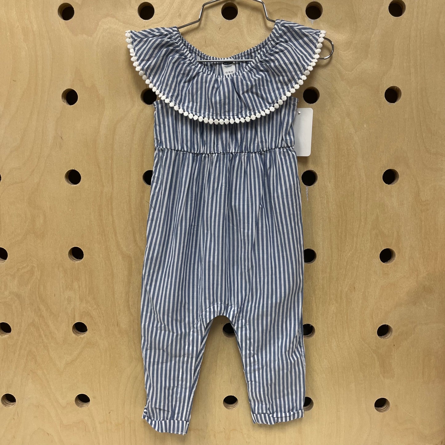 Blue Striped Romper