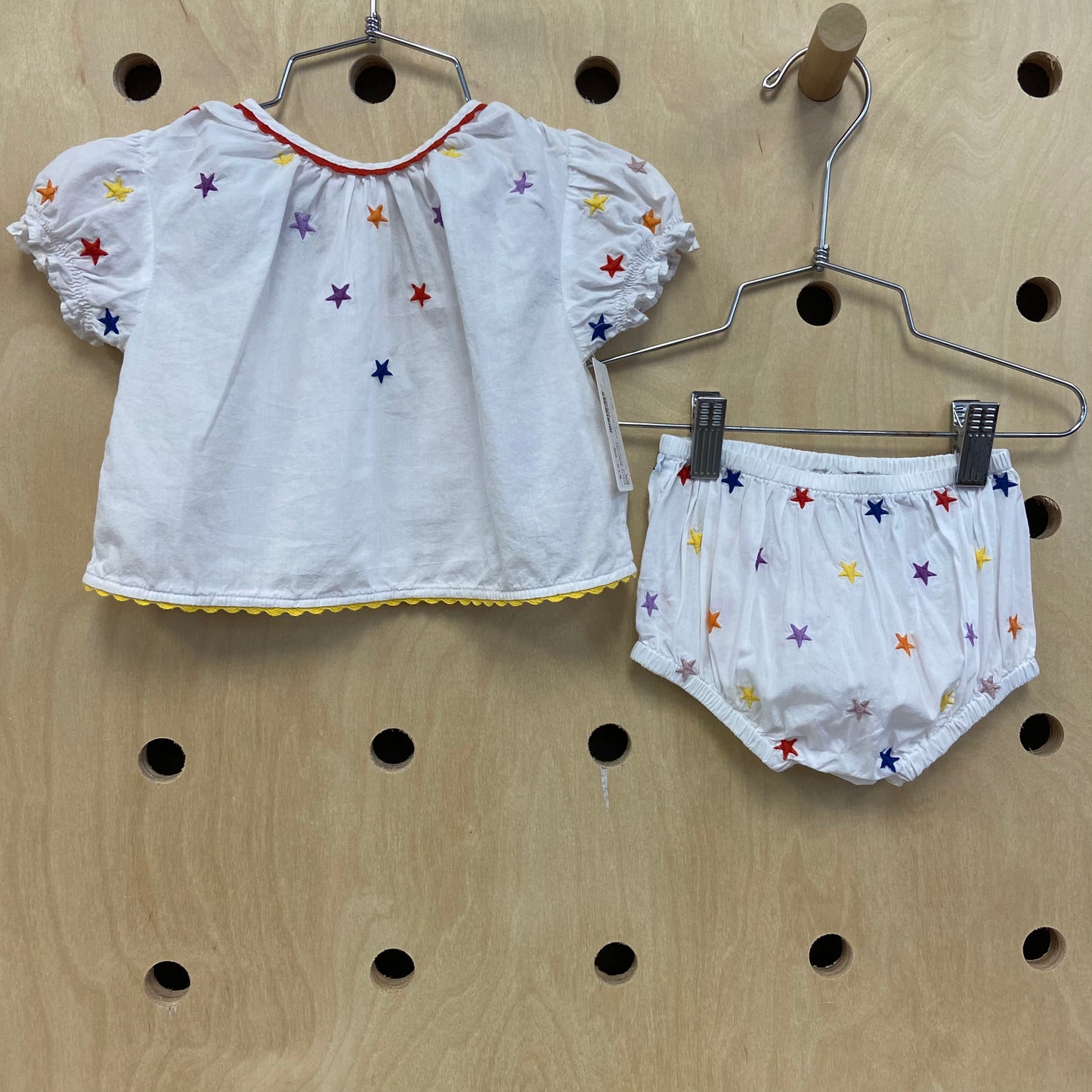 White Colorful Star Outfit
