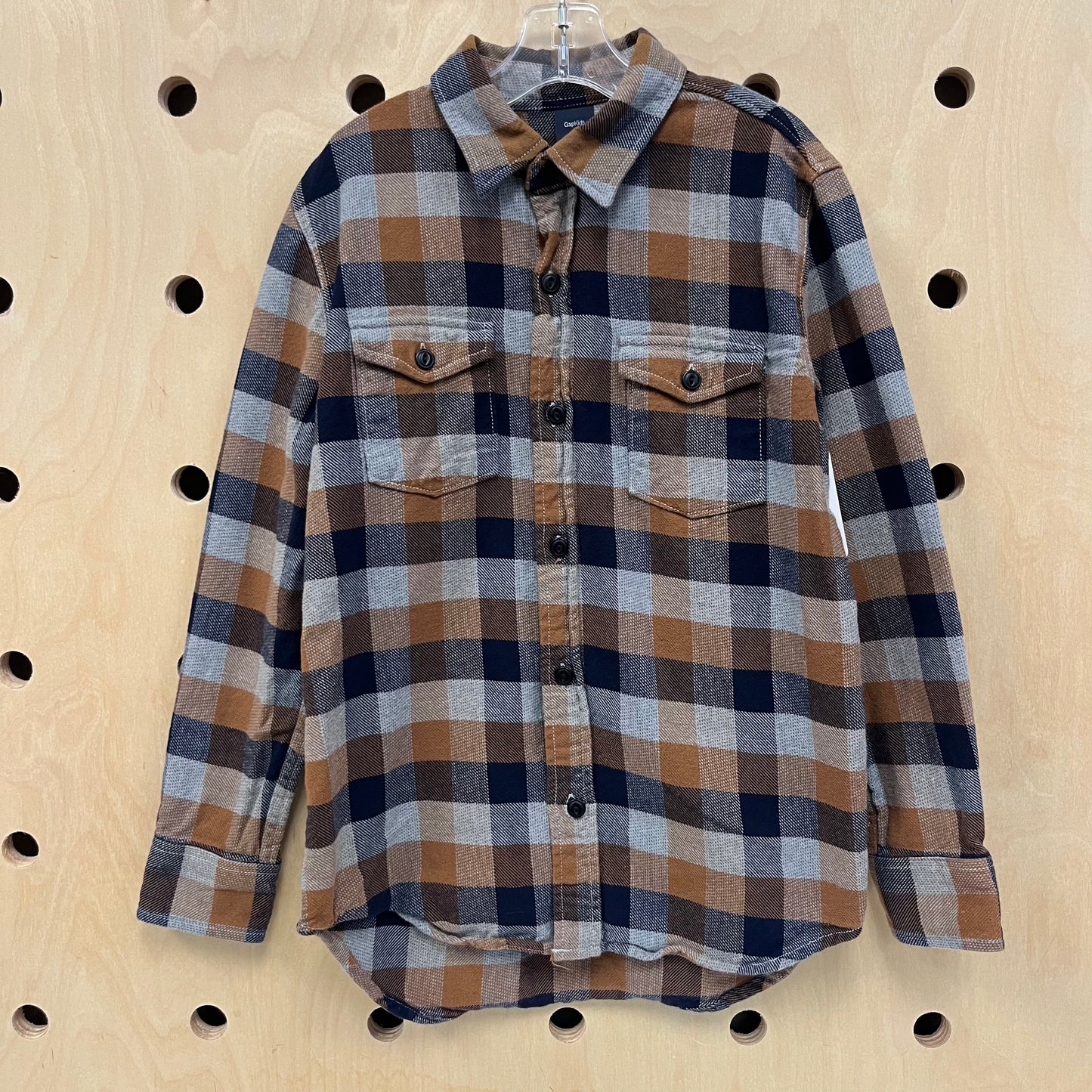 Tan + Grey Flannel