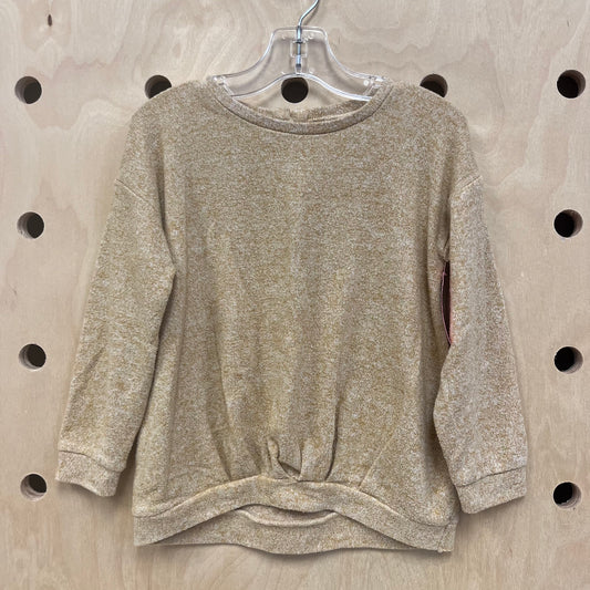 Mustard Heathered Knit Top
