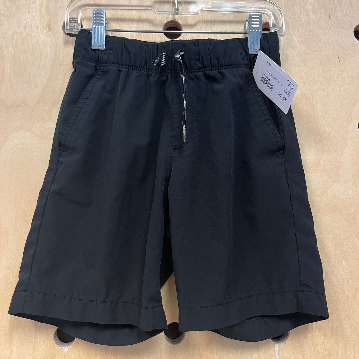 Black Quick Dry Drawstring Shorts