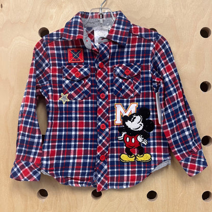 Mickey Applique Flannel