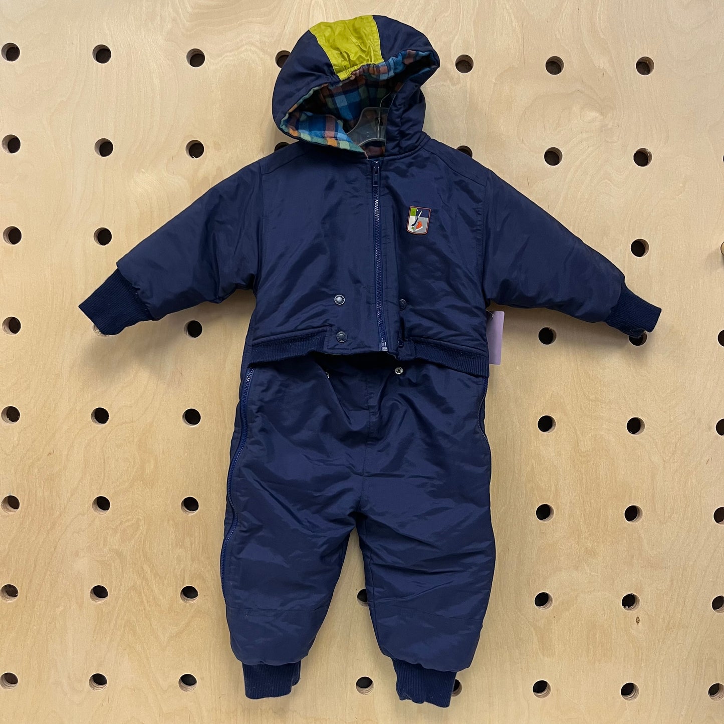 Blue Retro Snow Suit