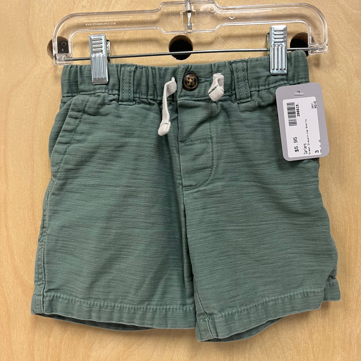 Green Drawstring Shorts