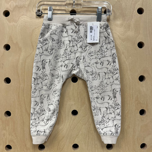 Cream Forest Animals Joggers