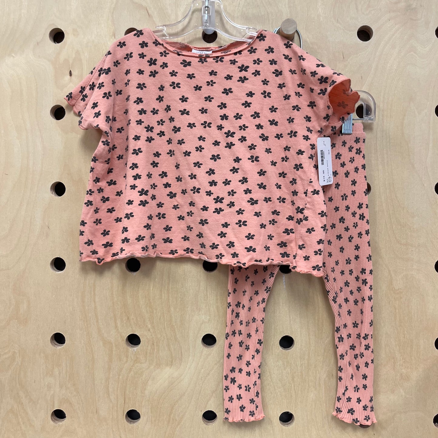 Coral & Black Outfit