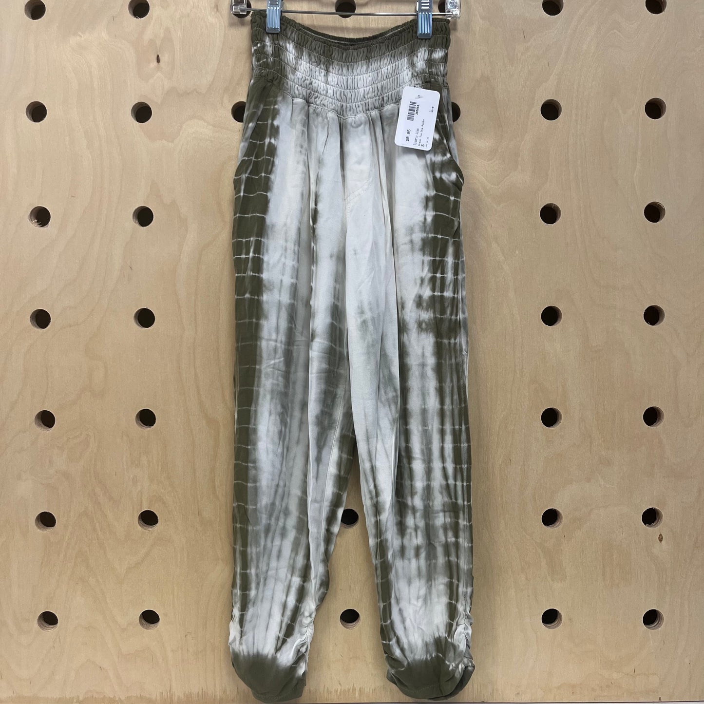 Green Tie Dye Pants