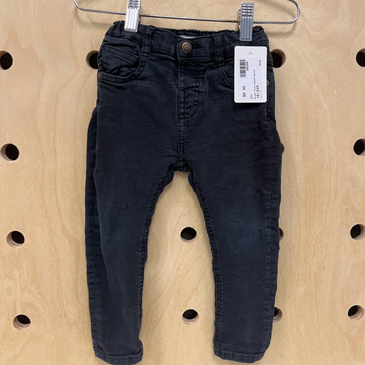 Black Distressed Denim