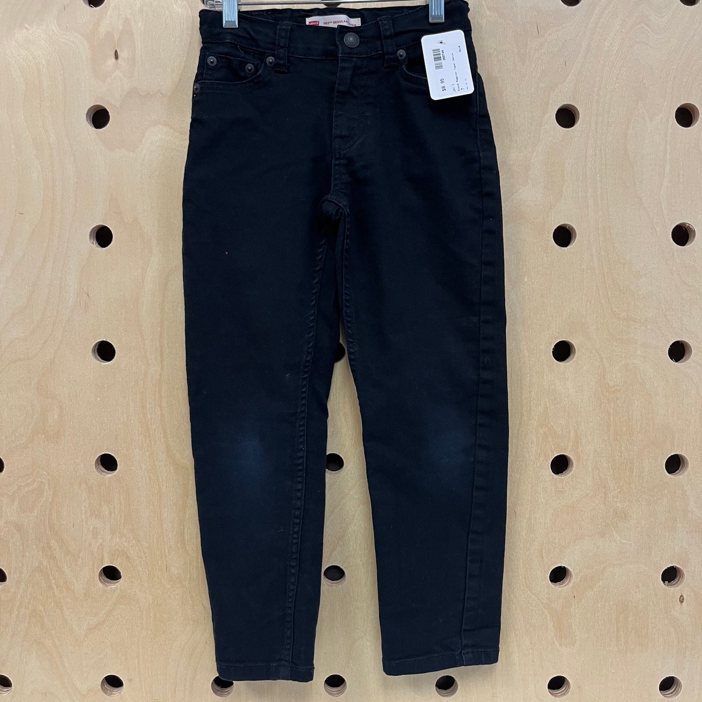 Black Regular Taper Denim
