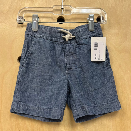 Denim Drawstring Shorts