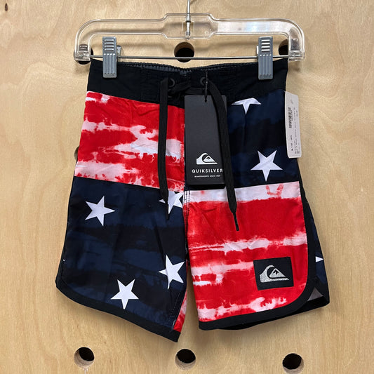 Red & Blue Stars Swim Trunks NEW!