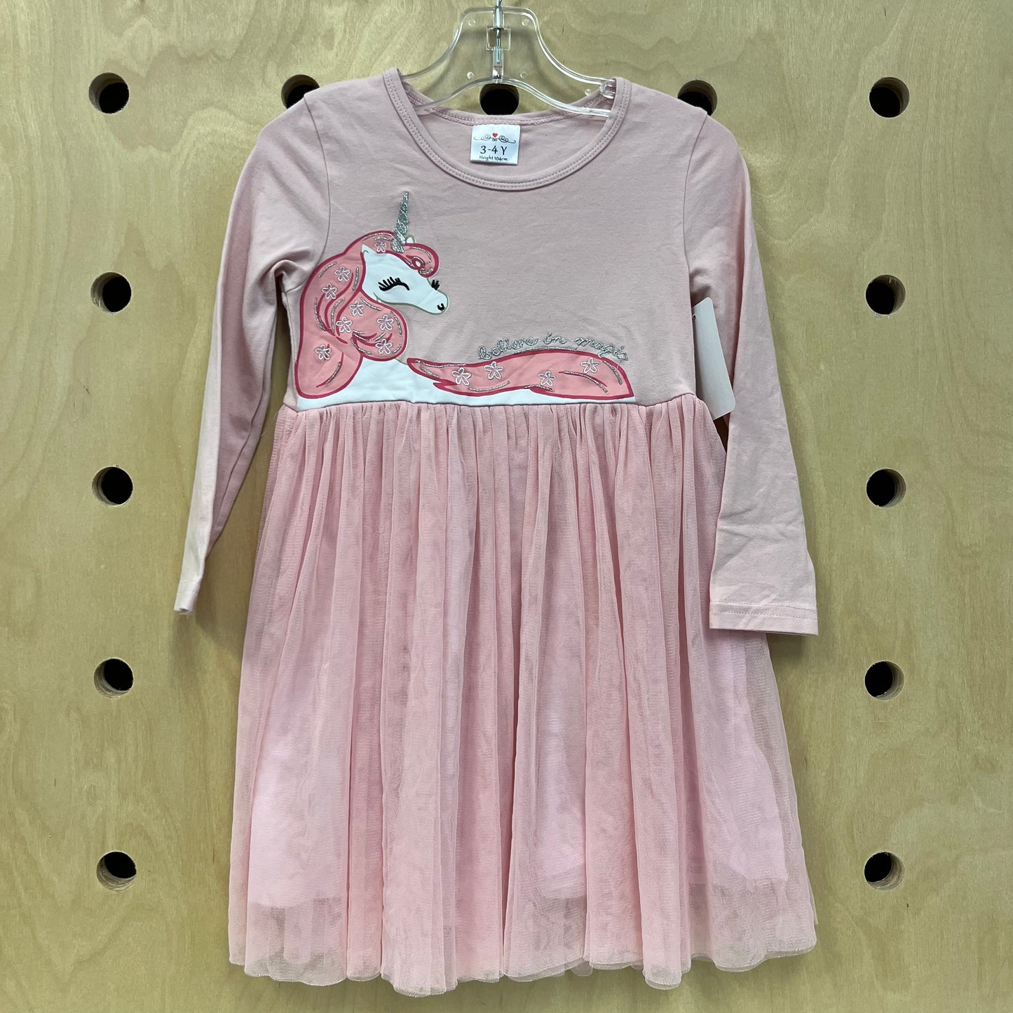 Believe in Magic Long Sleeve Tulle Dress