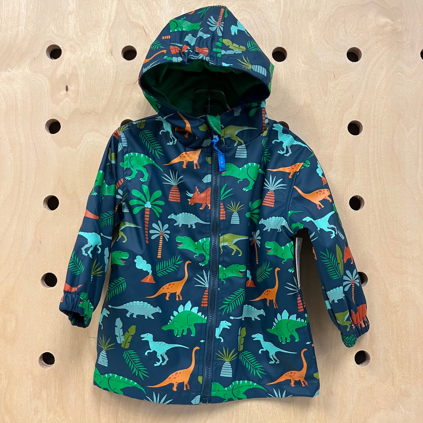 Blue Dinosaur Rain Jacket