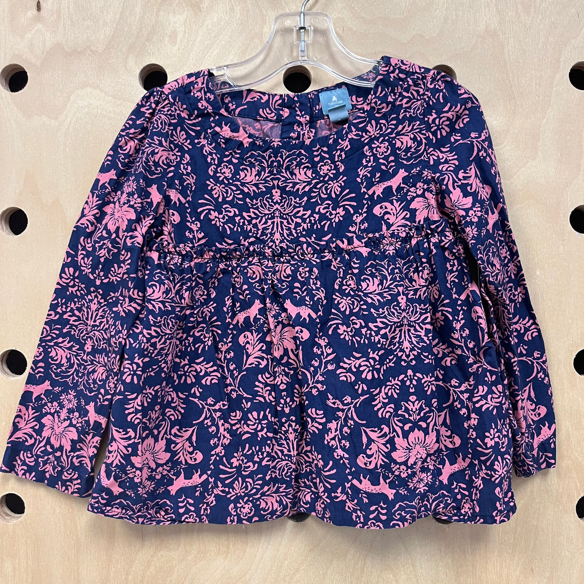 Blue & Pink Woodland Top