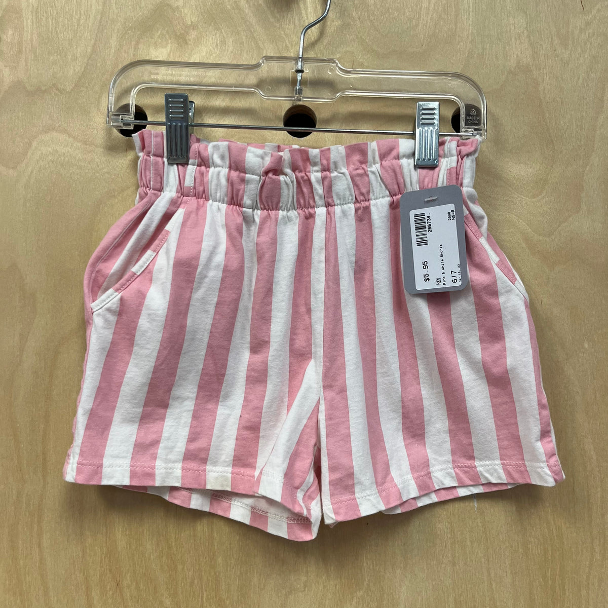 Pink & White Shorts