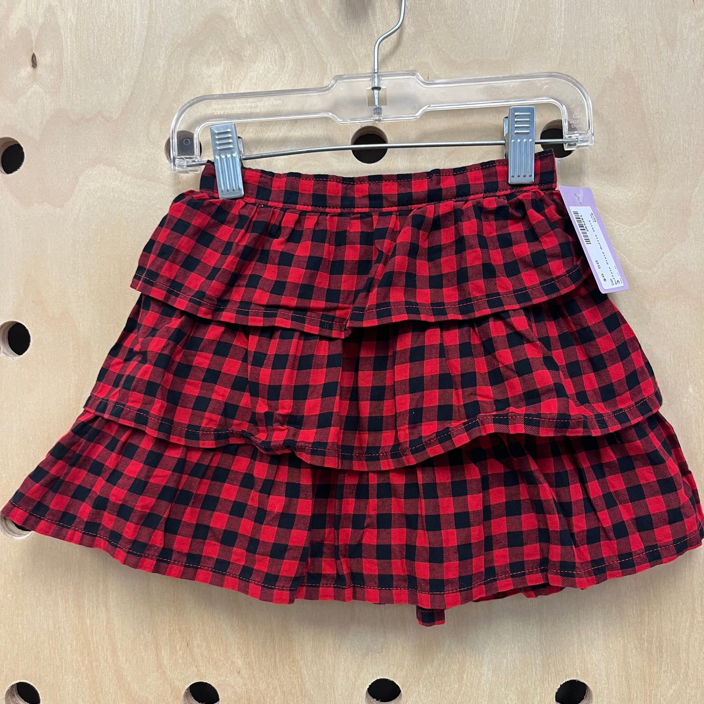 Buffalo Plaid Ruffle Skirt