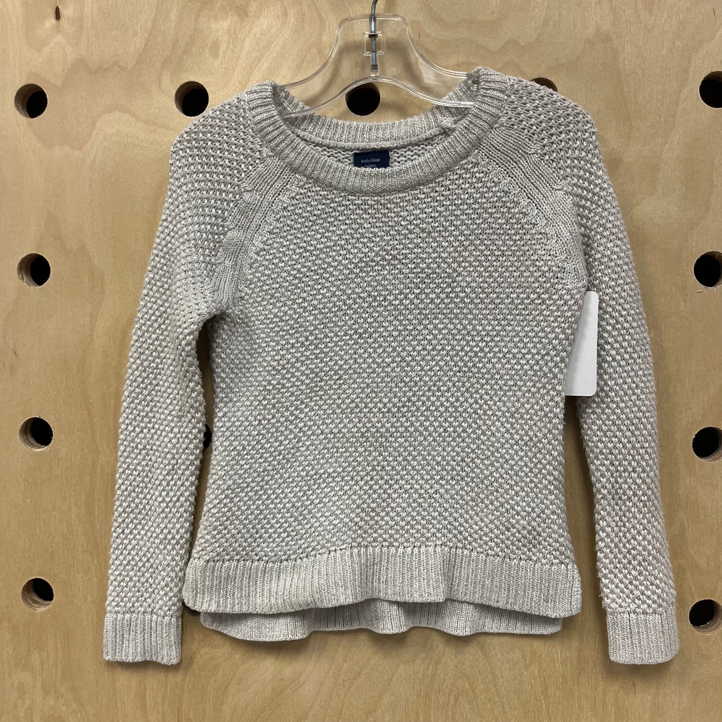 Grey+Gold Thread Sweater