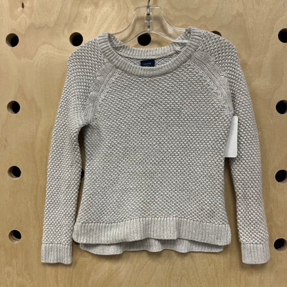 Grey+Gold Thread Sweater