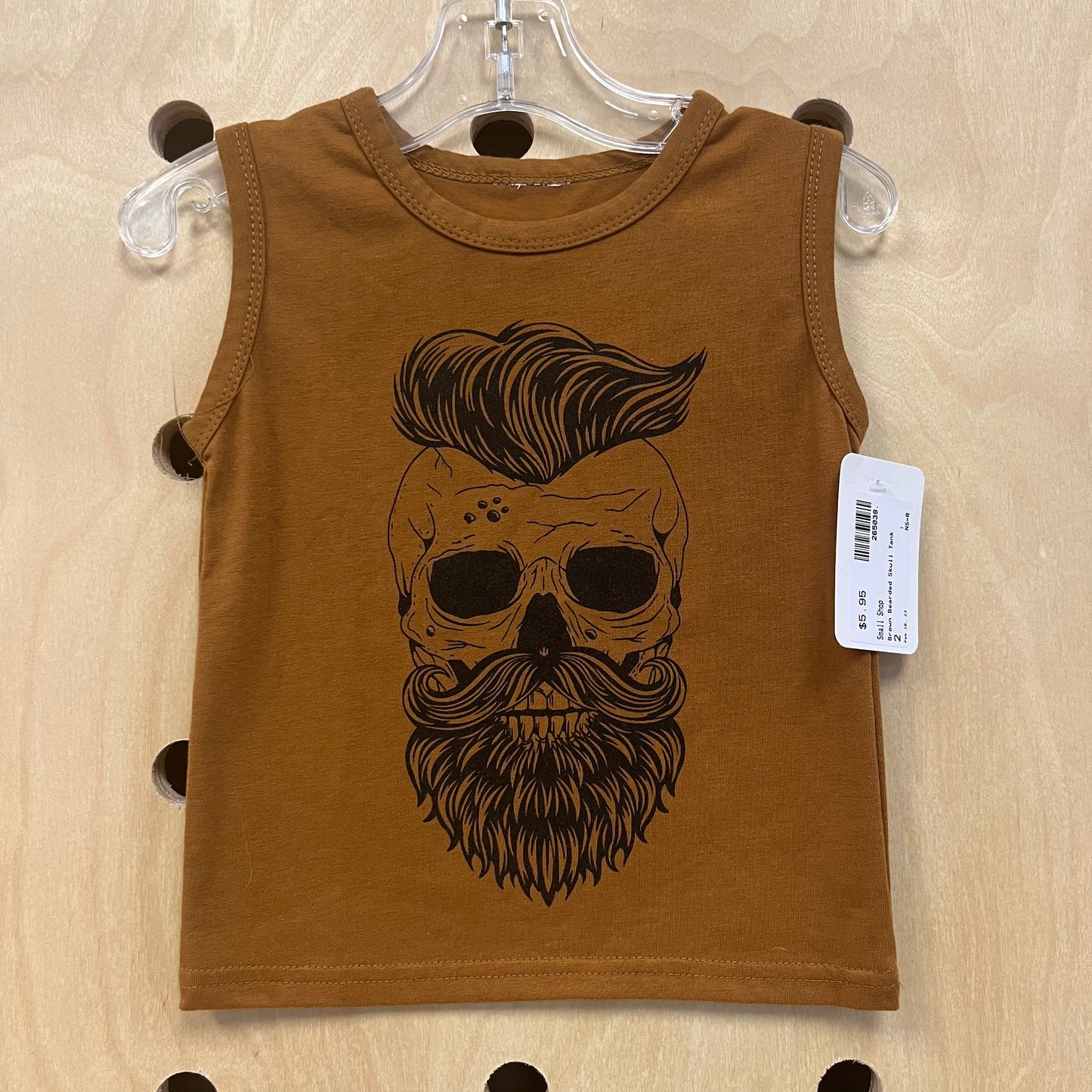Brown Bearded Skull Tank
