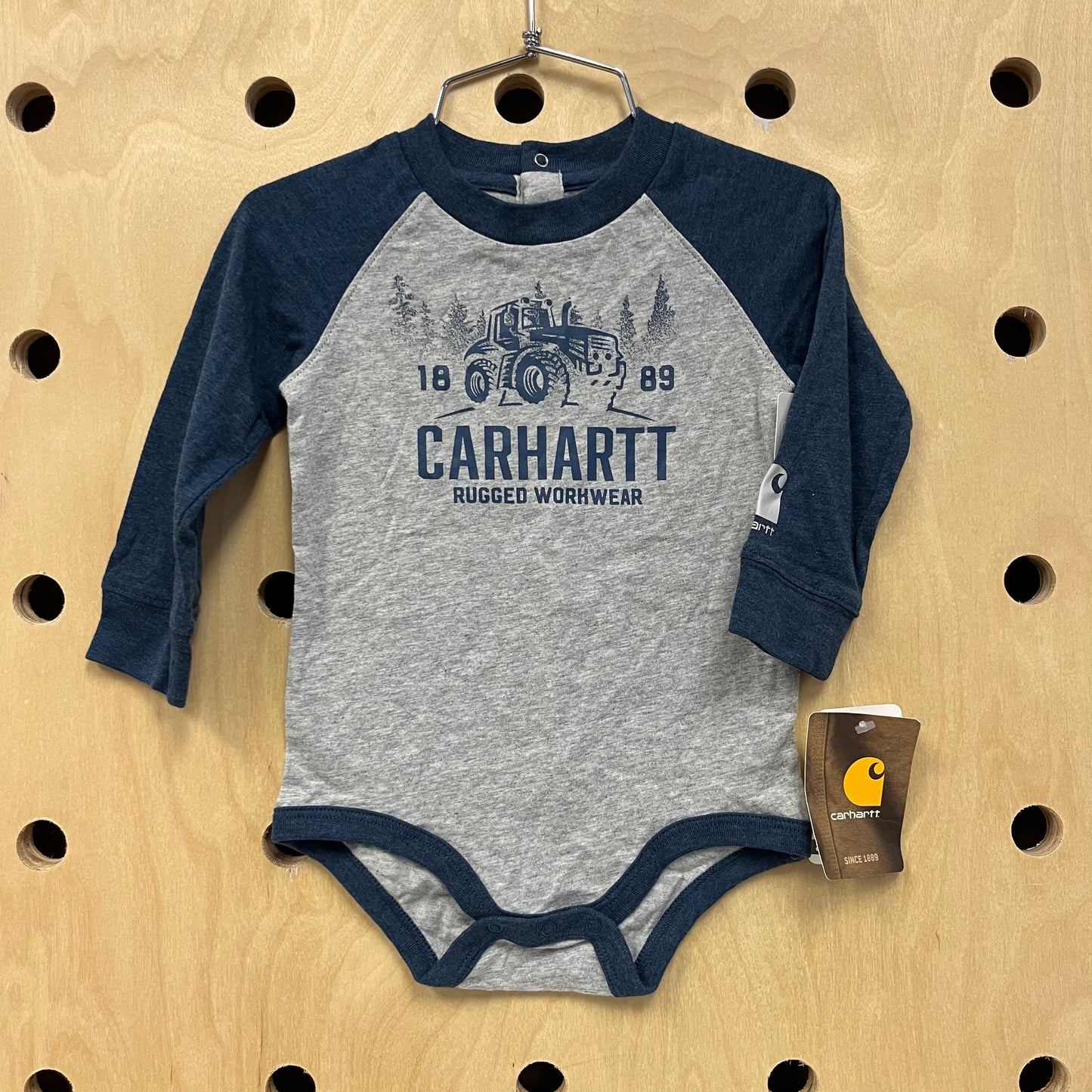 Blue & Grey Raglan Bodysuit NEW!