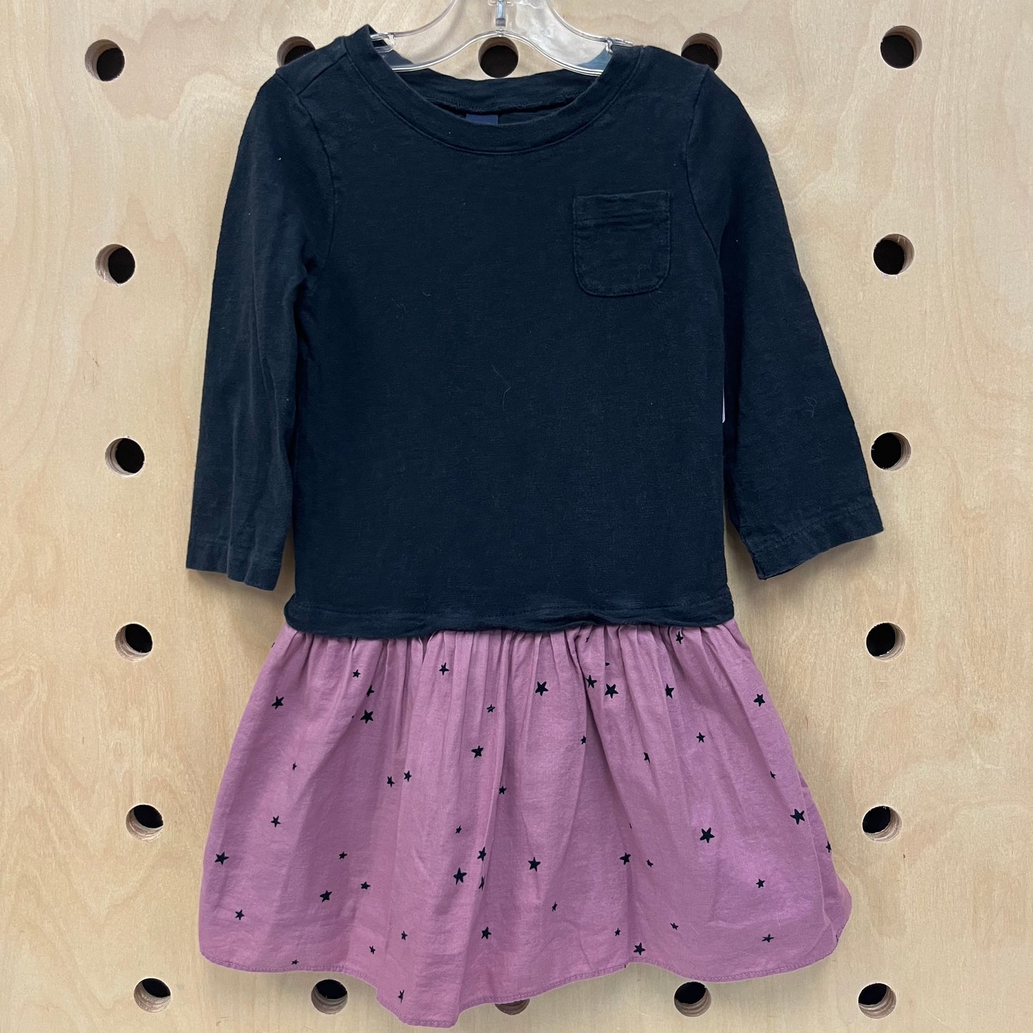 Black + Purple Star Dress