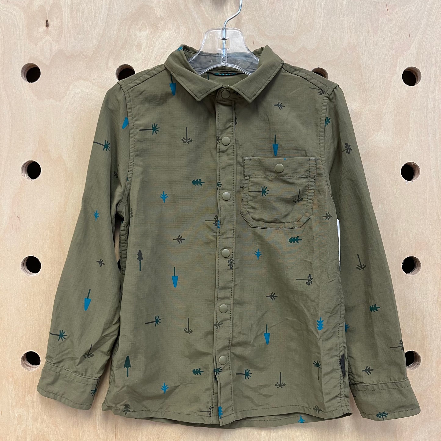 Green Palm Snap Shirt
